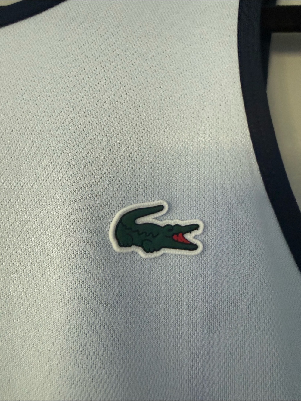 Lacoste Light Blue Pleated Tennis Dress with Contrast Trim Size 4 - Picture 7 of 11